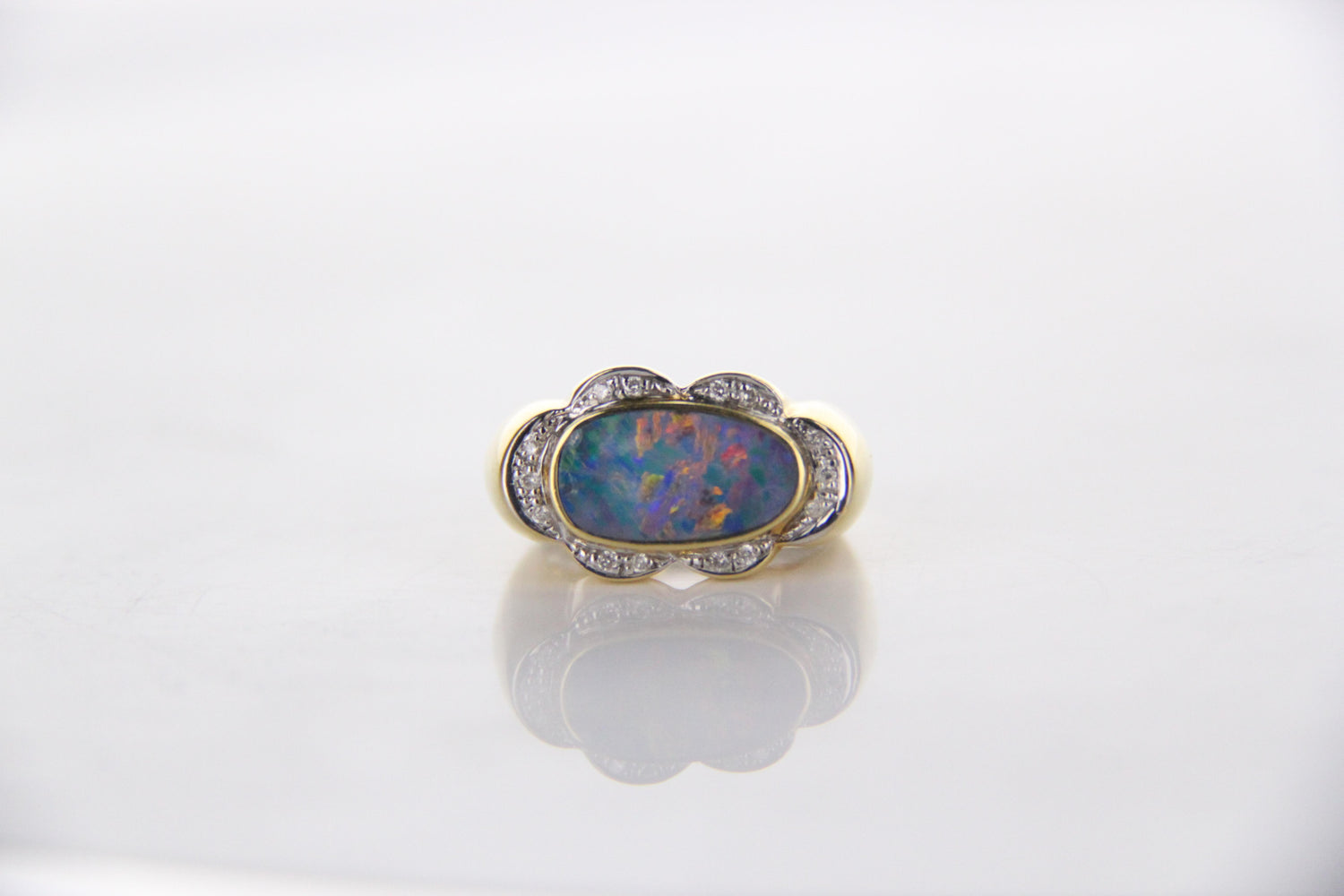 Doublet Opal Rings
