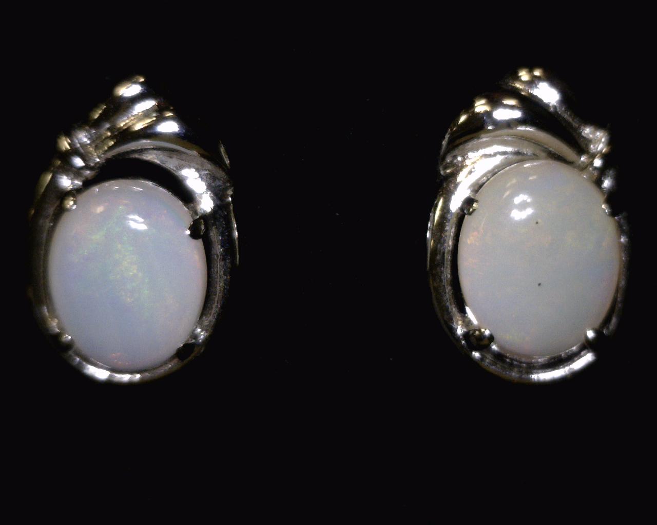 Milky Opal Earrings