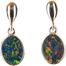 Doublet Opal Earrings 