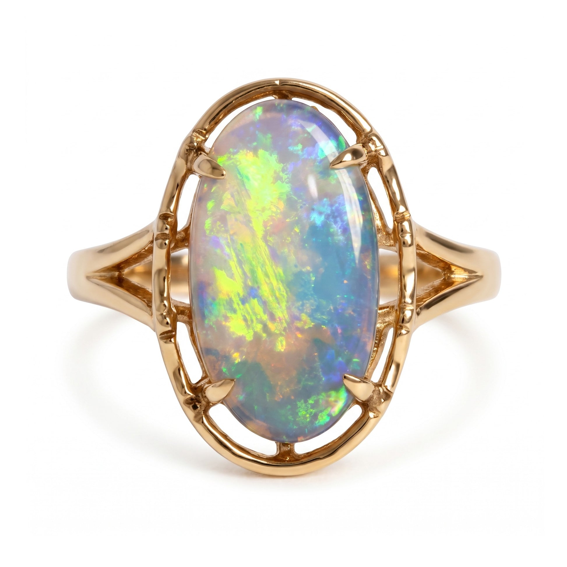 9kt yellow gold black opal ring 2.67ct — The Australian Opal & Diamond Collection Adelaide