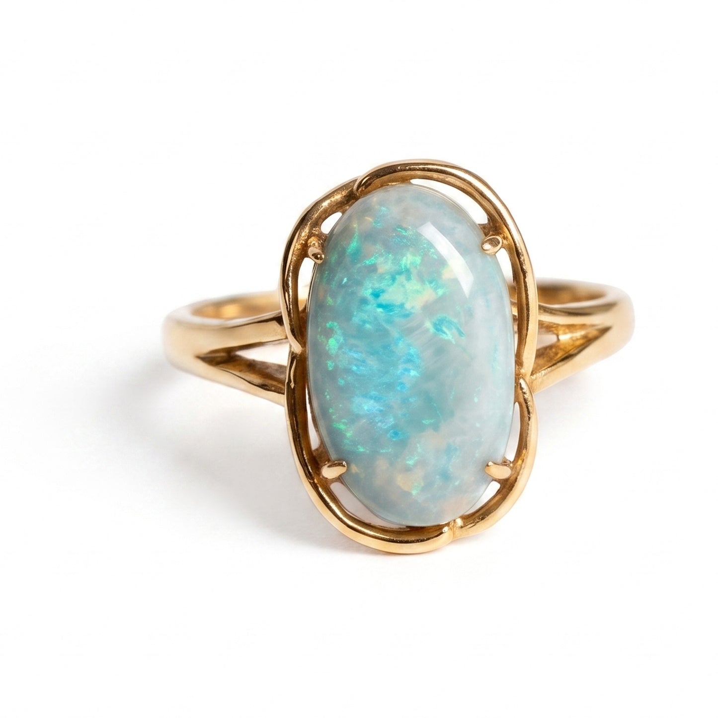 14K yellow gold black opal ring 2.51ct — The Australian Opal & Diamond Collection Adelaide