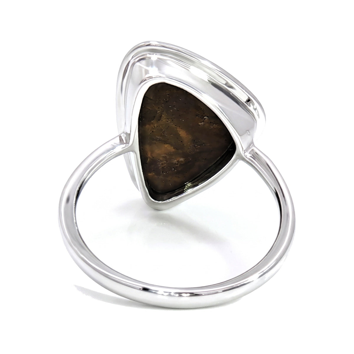 10K White Gold Doublet Opal and Diamond Ring 3.40CT