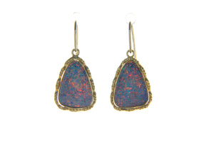 Doublet Opal Earring 131211