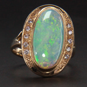 Crystal Opal Ring front 021240