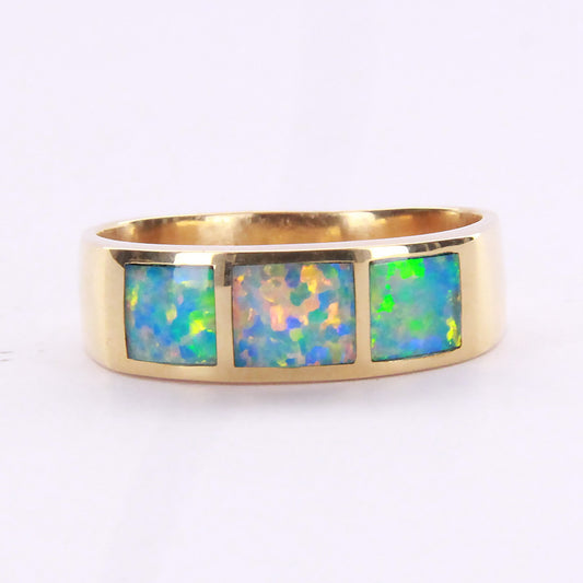 Crystal Opal Ring 021289