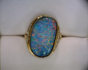 Doublet Opal Ring 051272