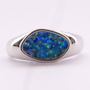 Doublet Opal Ring 051286