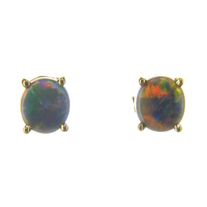 Black Opal Earrings 090082