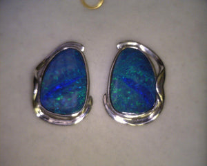 Doublet Opal Earrings 131146