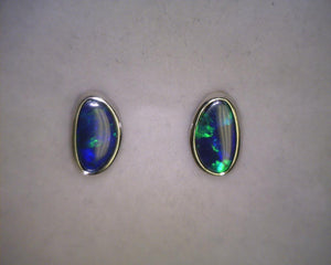 Doublet Opal Earrings 131384