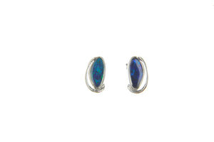 Doublet Opal Earrings 131607