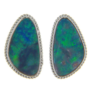 Doublet Opal Earrings 131884