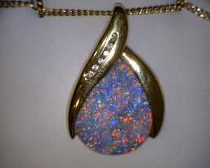 Black Opal Pendant 170214