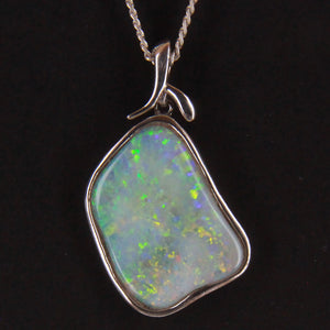 Milky Opal Pendant Sterling Silver 5.38CT